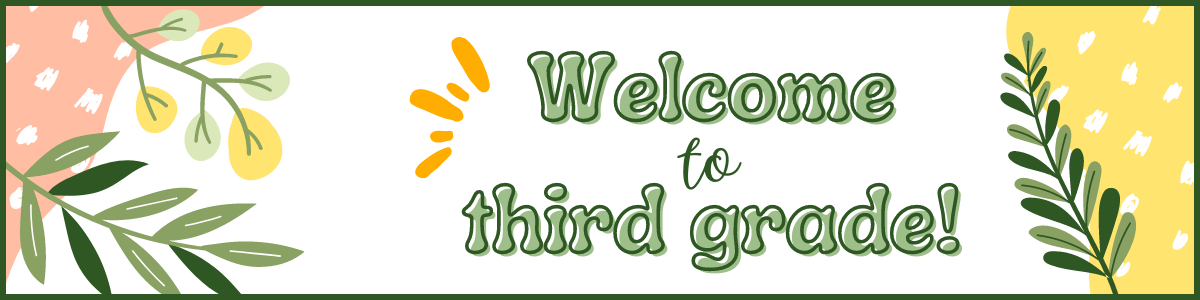 Welcome to third grade!
